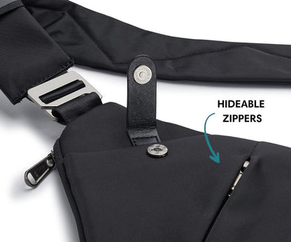 Men's chest bag, high-end crossbody bag, casual men's small backpack, large capacity, outdoor simple shoulder bag.
