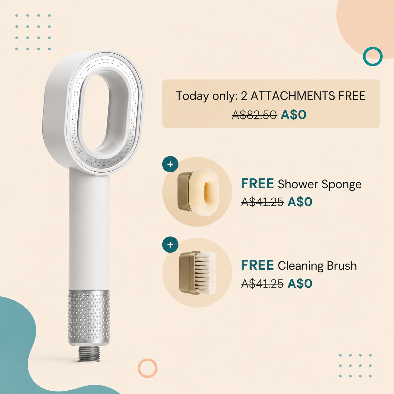 Toivelo Filtered Shower Head