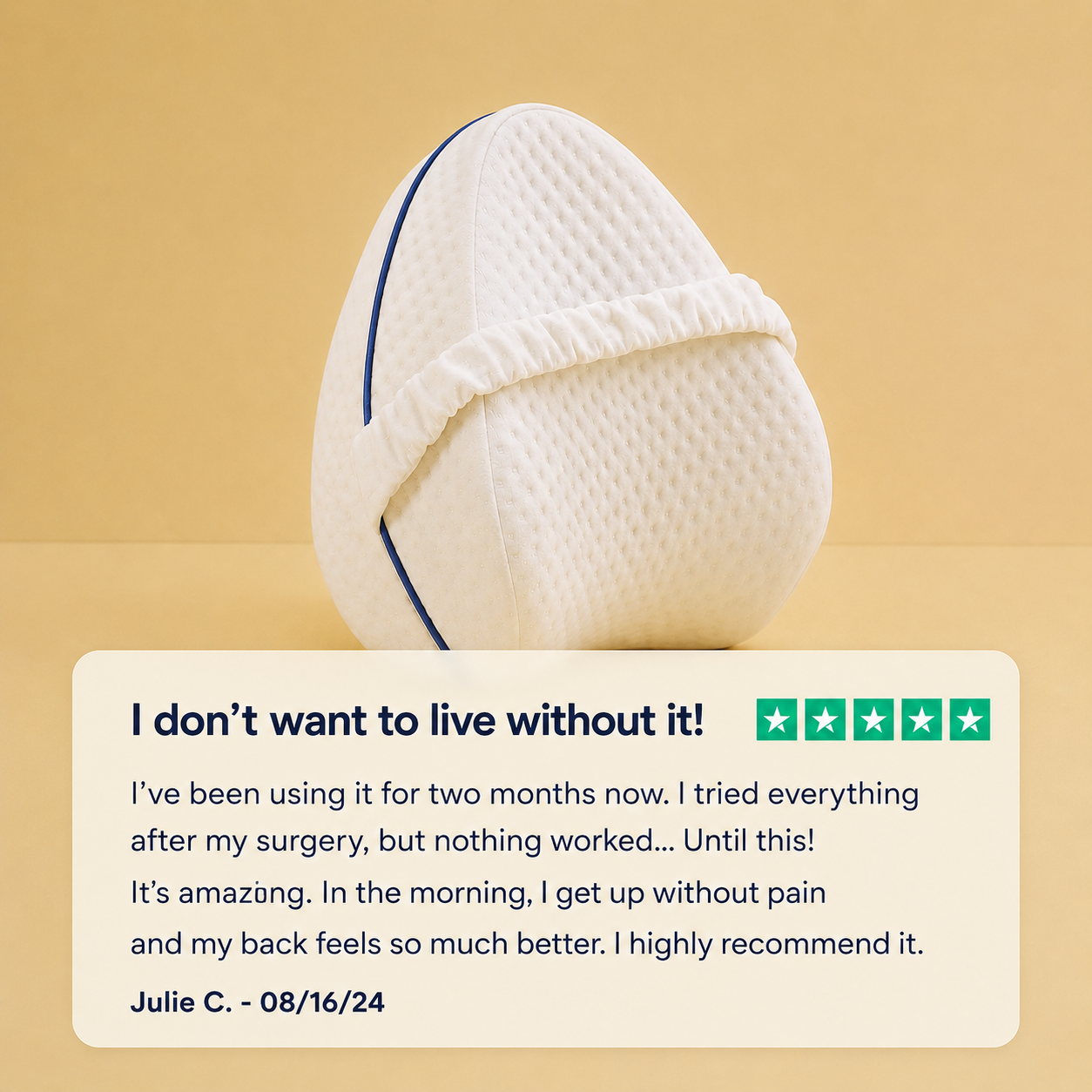 Heart-Shaped Leg Support Maternity Pillow