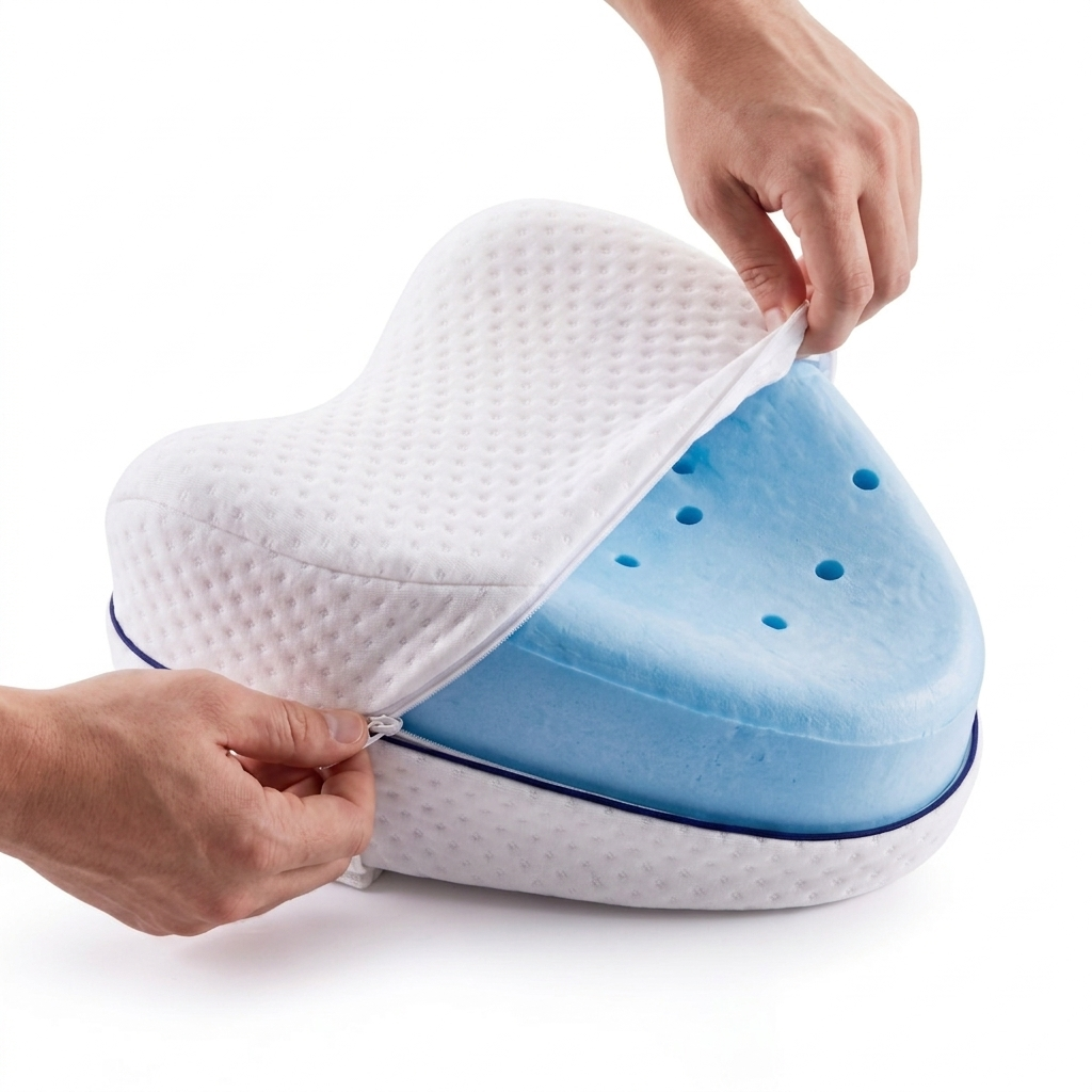 Heart-Shaped Leg Support Maternity Pillow
