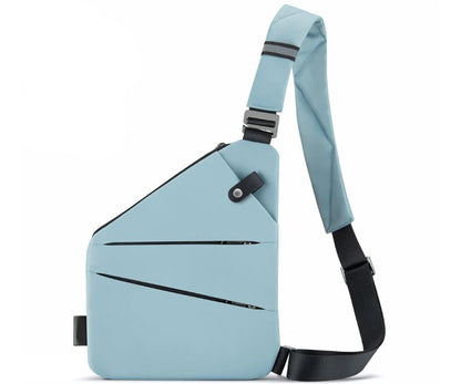 Men's chest bag, high-end crossbody bag, casual men's small backpack, large capacity, outdoor simple shoulder bag.