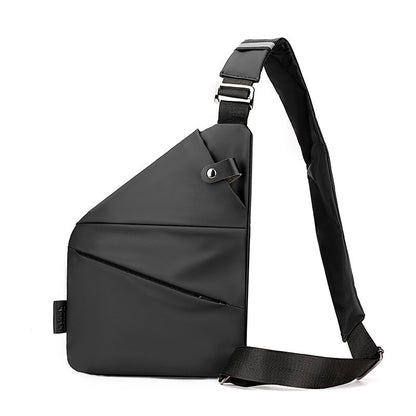 Men's chest bag, high-end crossbody bag, casual men's small backpack, large capacity, outdoor simple shoulder bag.