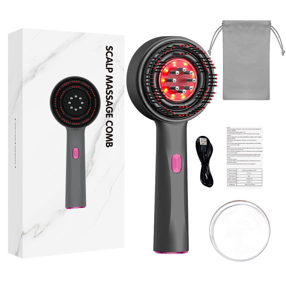 Electric Red Light Hair Care Comb