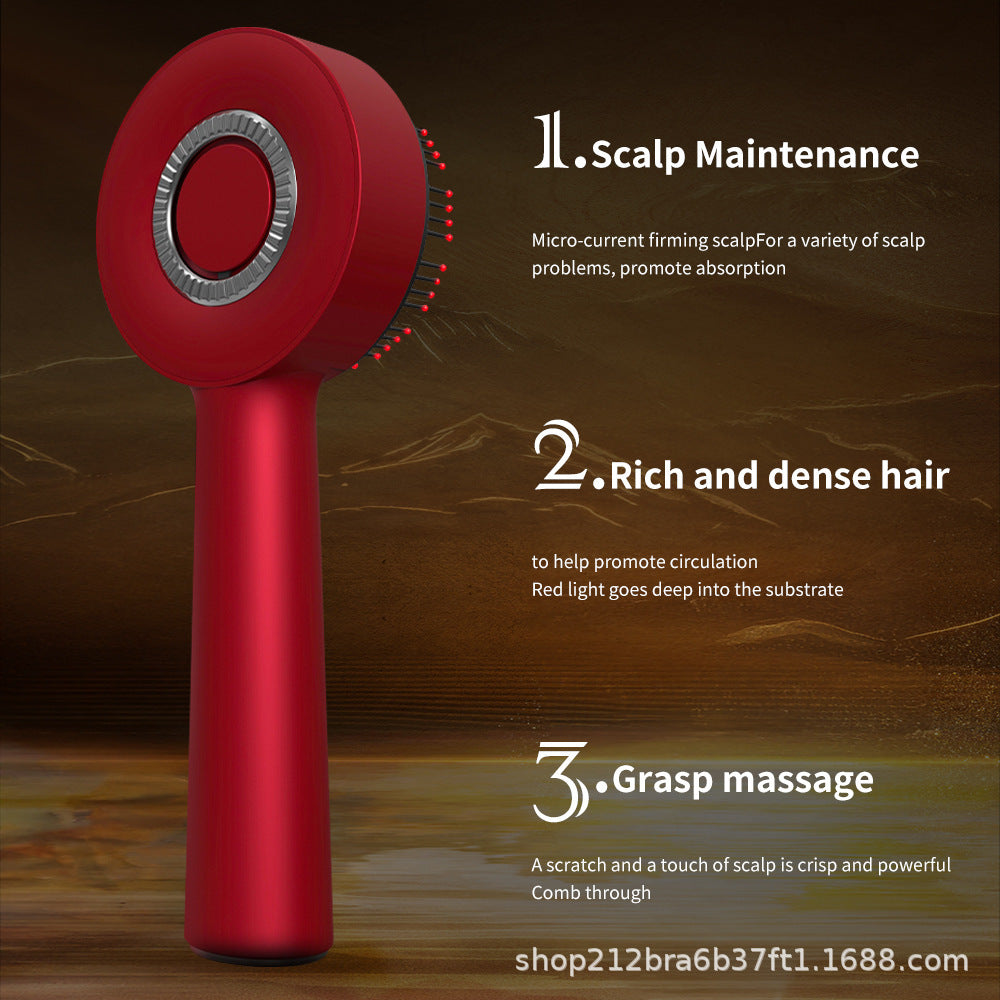 Electric Red Light Hair Care Comb