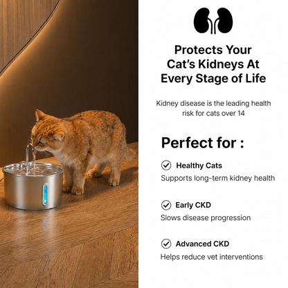 Smart Stainless Steel Cat & Dog Water Dispenser
