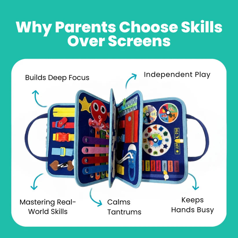 Toivelo™ Screen-Free Busy Board for Toddlers