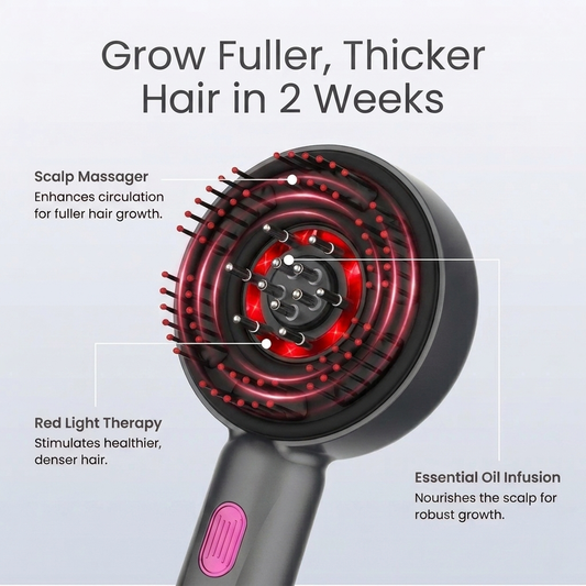 Toivelo - 3-in-1 Scalp Massager with Red Light Therapy
