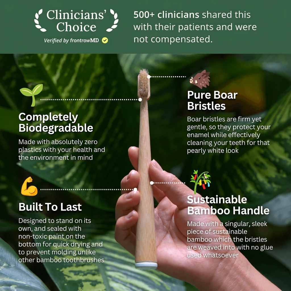 Premium Bamboo Toothbrush with Natural Bristles