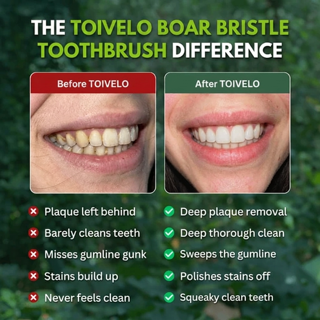 Premium Bamboo Toothbrush with Natural Bristles