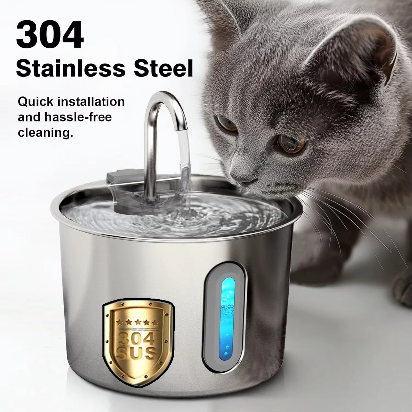 Smart Stainless Steel Cat & Dog Water Dispenser