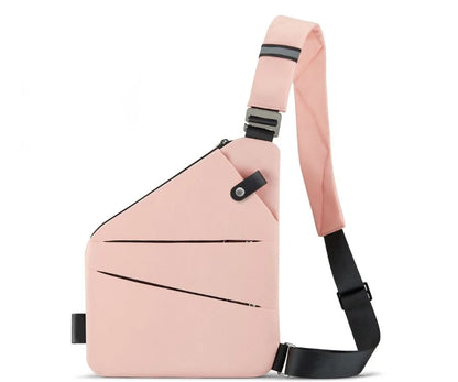 Men's chest bag, high-end crossbody bag, casual men's small backpack, large capacity, outdoor simple shoulder bag.