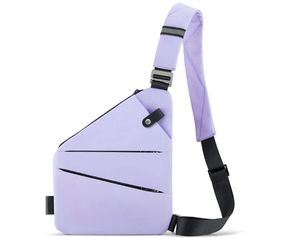 Men's chest bag, high-end crossbody bag, casual men's small backpack, large capacity, outdoor simple shoulder bag.